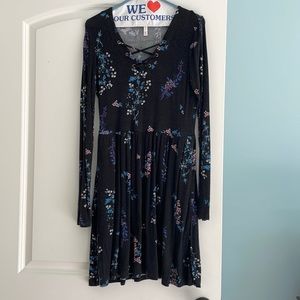 Long sleeve floral dress